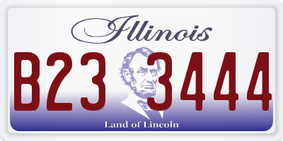 IL license plate B233444