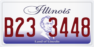 IL license plate B233448