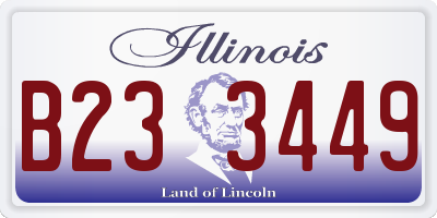 IL license plate B233449