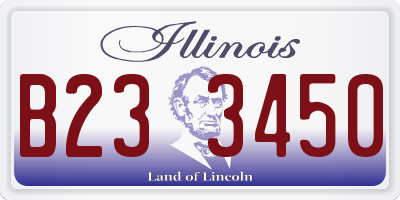 IL license plate B233450