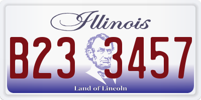 IL license plate B233457