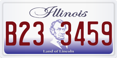 IL license plate B233459
