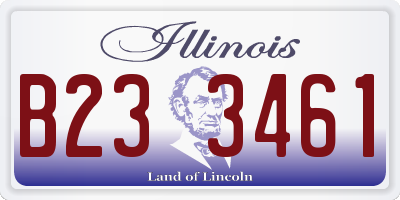 IL license plate B233461