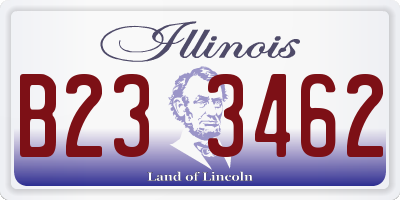 IL license plate B233462