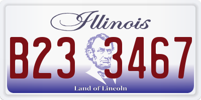 IL license plate B233467