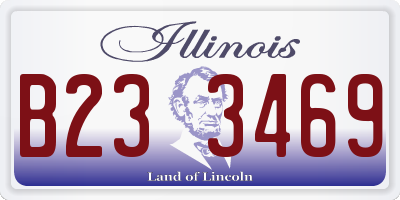 IL license plate B233469