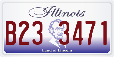IL license plate B233471