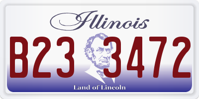 IL license plate B233472