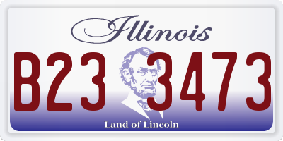 IL license plate B233473