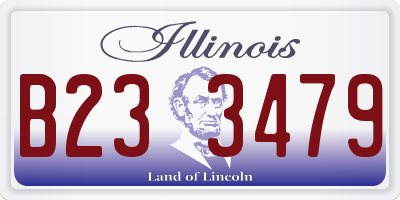 IL license plate B233479