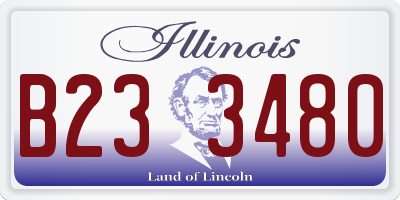 IL license plate B233480