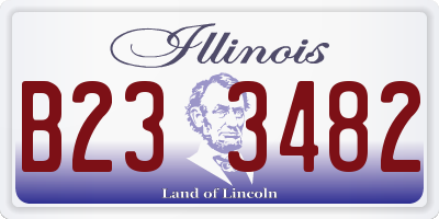 IL license plate B233482