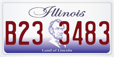 IL license plate B233483