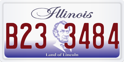 IL license plate B233484