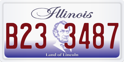 IL license plate B233487