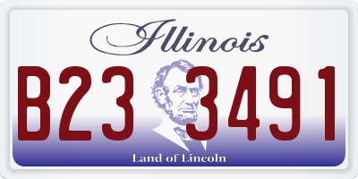 IL license plate B233491