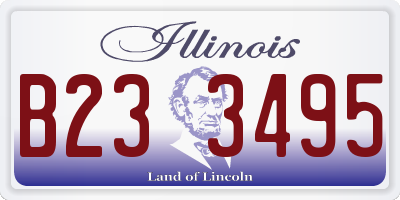 IL license plate B233495
