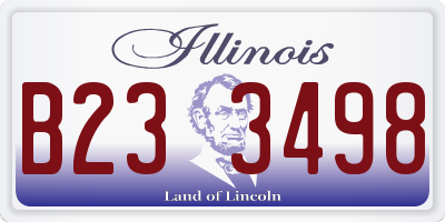 IL license plate B233498