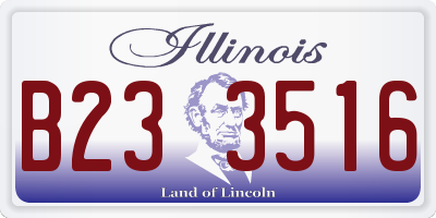 IL license plate B233516