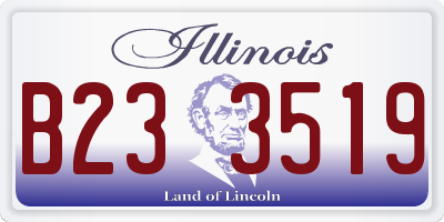 IL license plate B233519