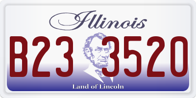 IL license plate B233520