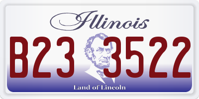 IL license plate B233522