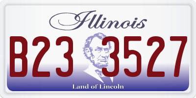 IL license plate B233527