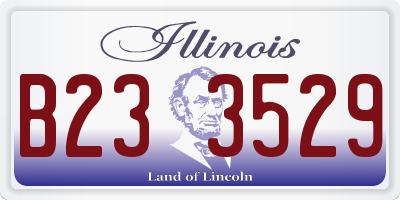 IL license plate B233529