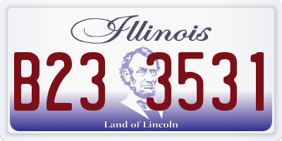IL license plate B233531