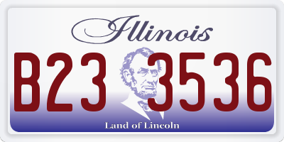 IL license plate B233536