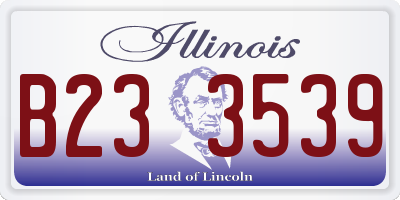 IL license plate B233539