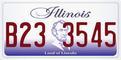 IL license plate B233545
