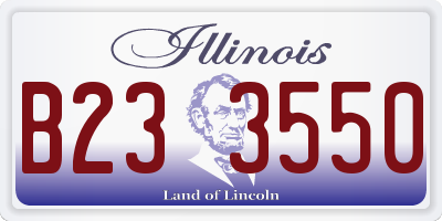 IL license plate B233550