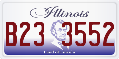 IL license plate B233552