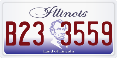 IL license plate B233559
