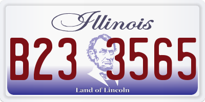 IL license plate B233565