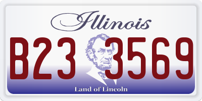 IL license plate B233569