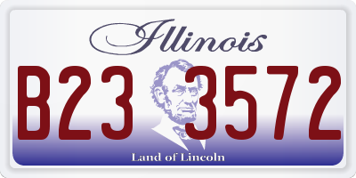 IL license plate B233572