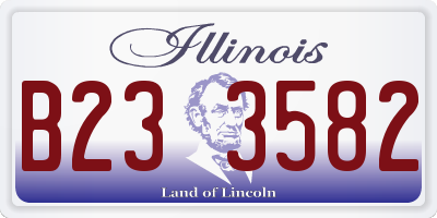 IL license plate B233582