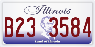IL license plate B233584