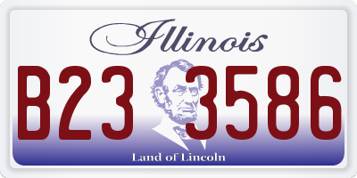 IL license plate B233586
