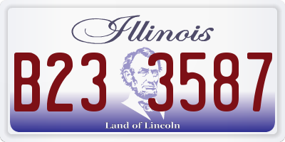 IL license plate B233587