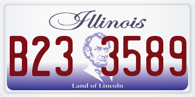 IL license plate B233589