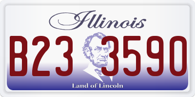 IL license plate B233590