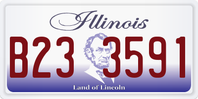 IL license plate B233591