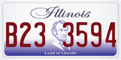 IL license plate B233594