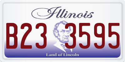 IL license plate B233595