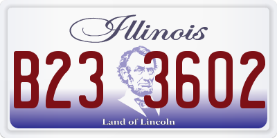 IL license plate B233602