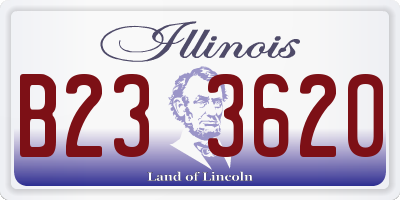 IL license plate B233620