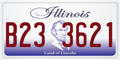 IL license plate B233621